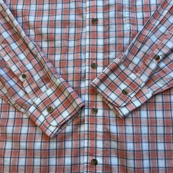 Men's Wrangler Riata Plaid Stripes Rodeo Arena Western Pocket Shirt - Large - Picture 2 of 15